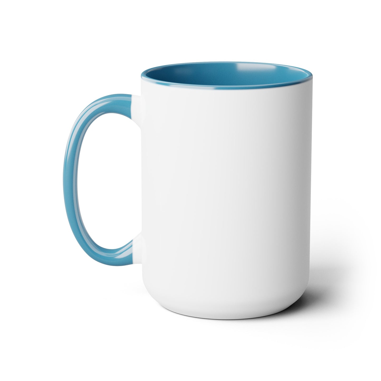 I Don't Need Superpowers I'm a Mom Two-Tone Coffee Mugs, 15oz