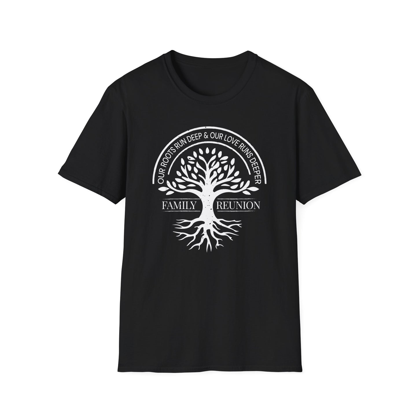 Family Reunion Unisex T-Shirt with Our Roots Design