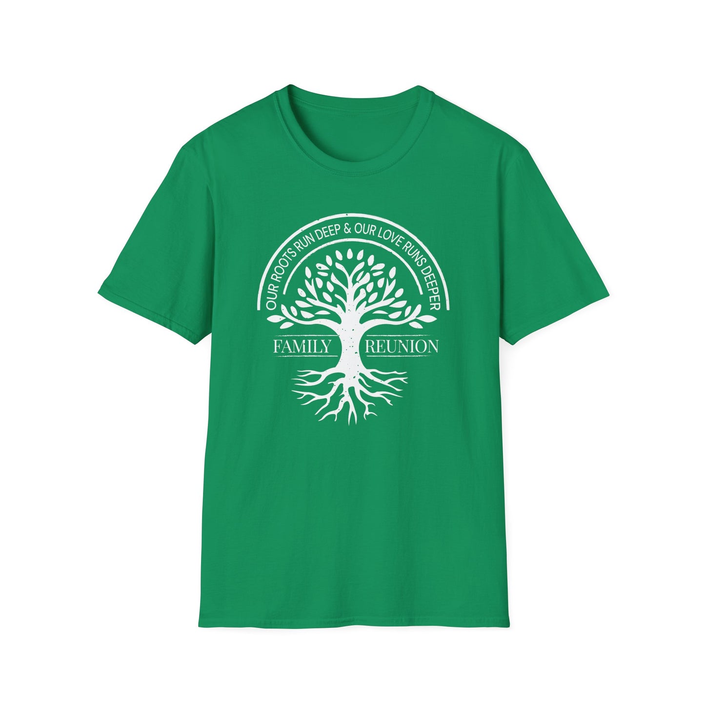 Family Reunion Unisex T-Shirt with Our Roots Design