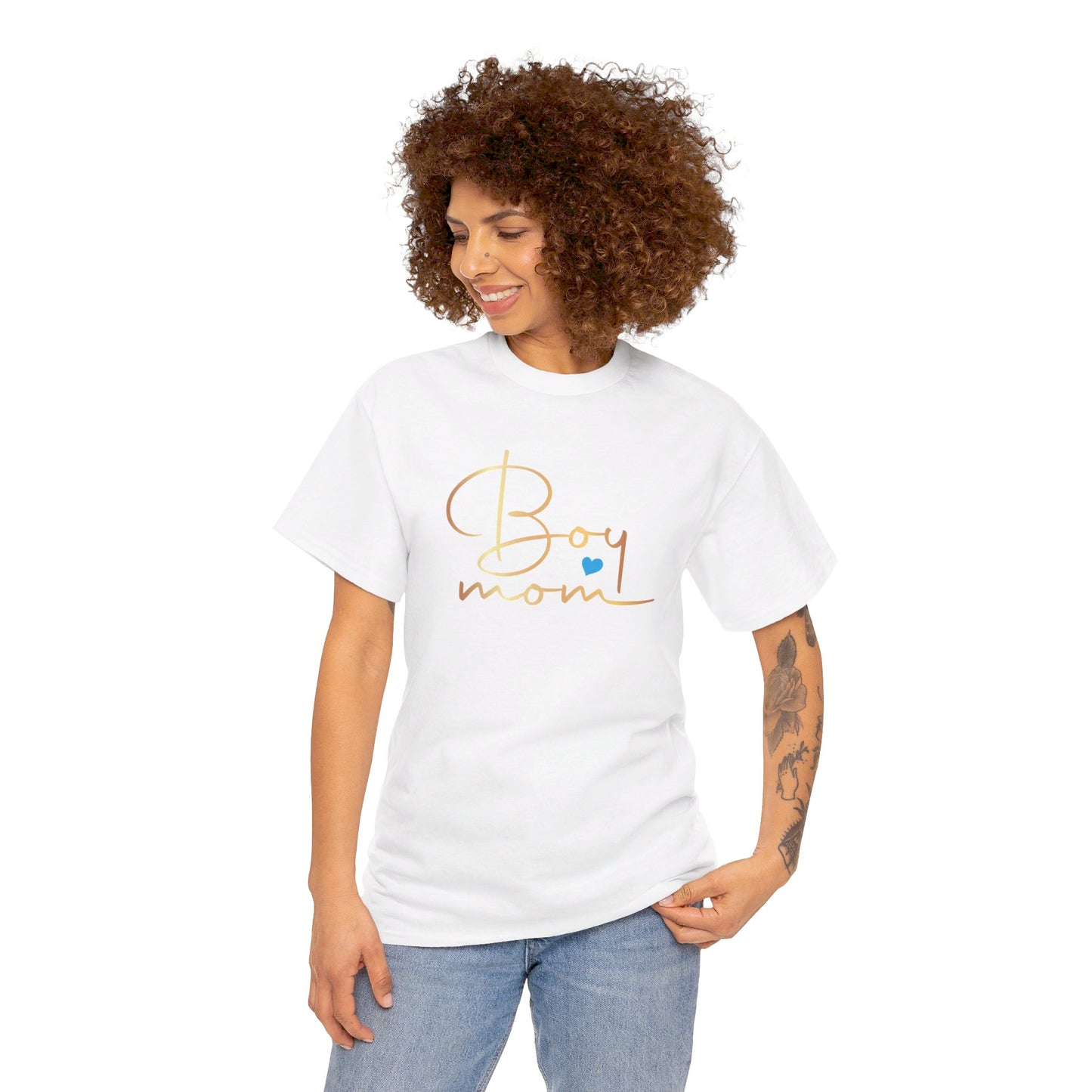 Boy Mom Unisex Heavy Cotton Tee