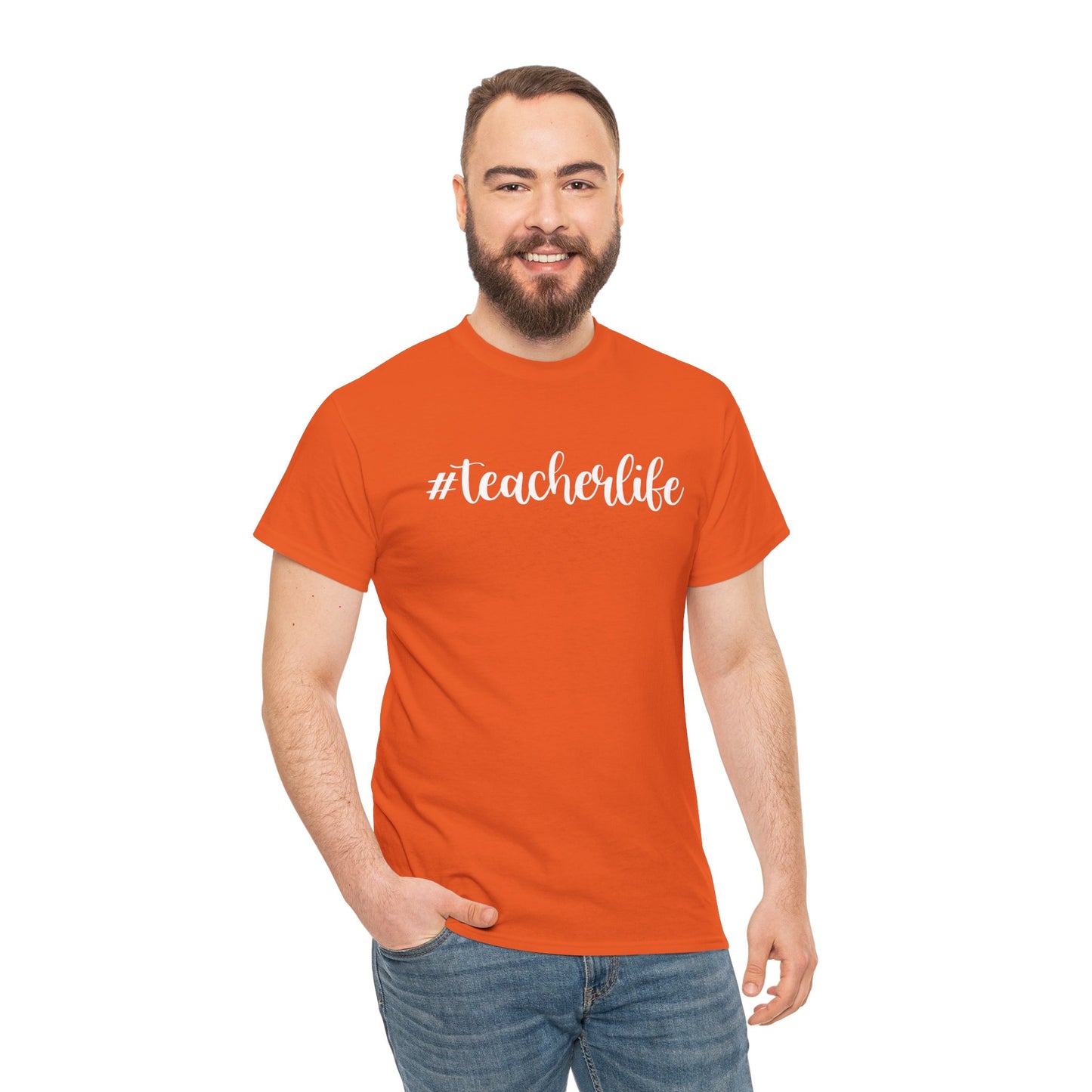 #teacherlife Unisex Heavy Cotton Tee