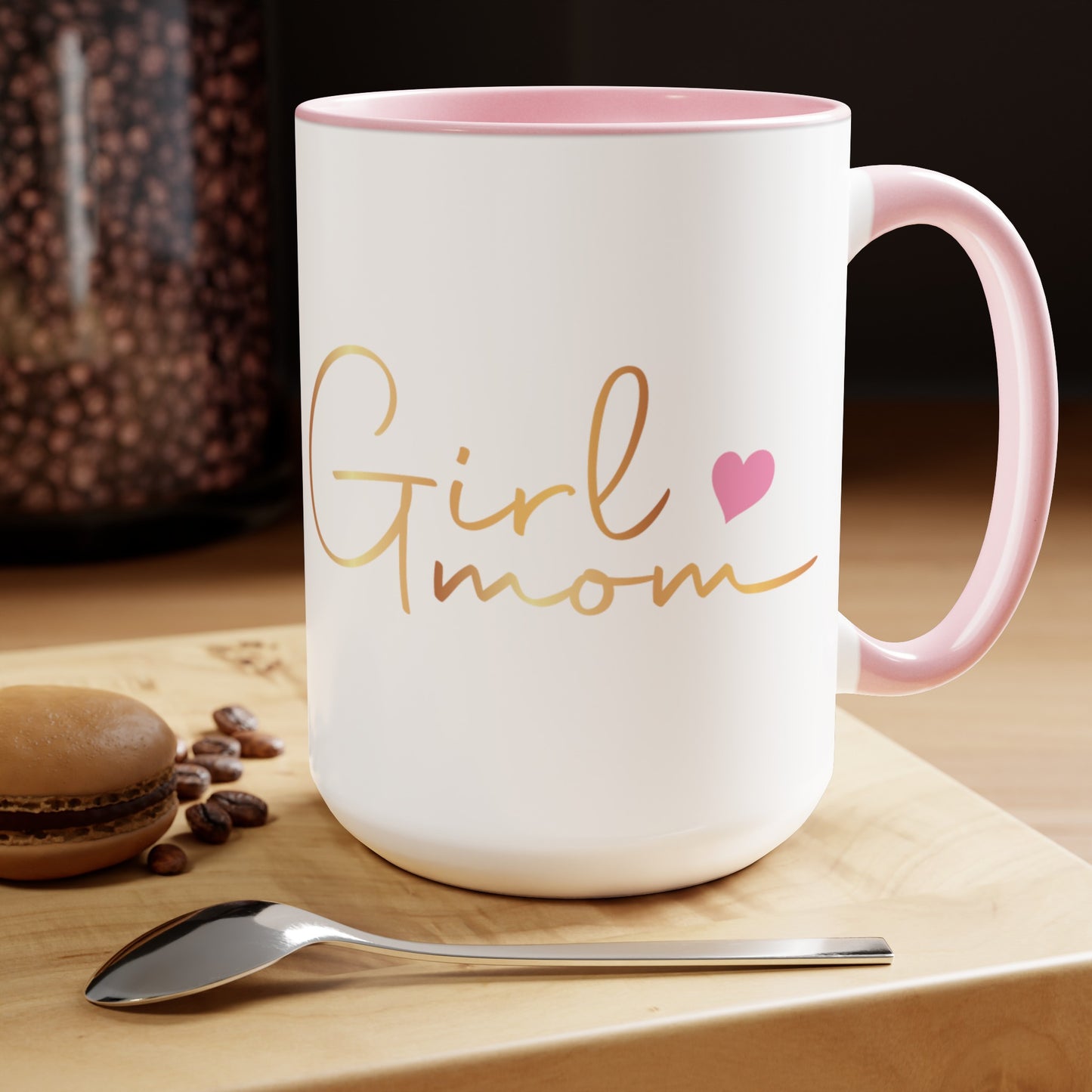 Girl Mom/Boy Mom Two-Tone Coffee Mugs, 15oz