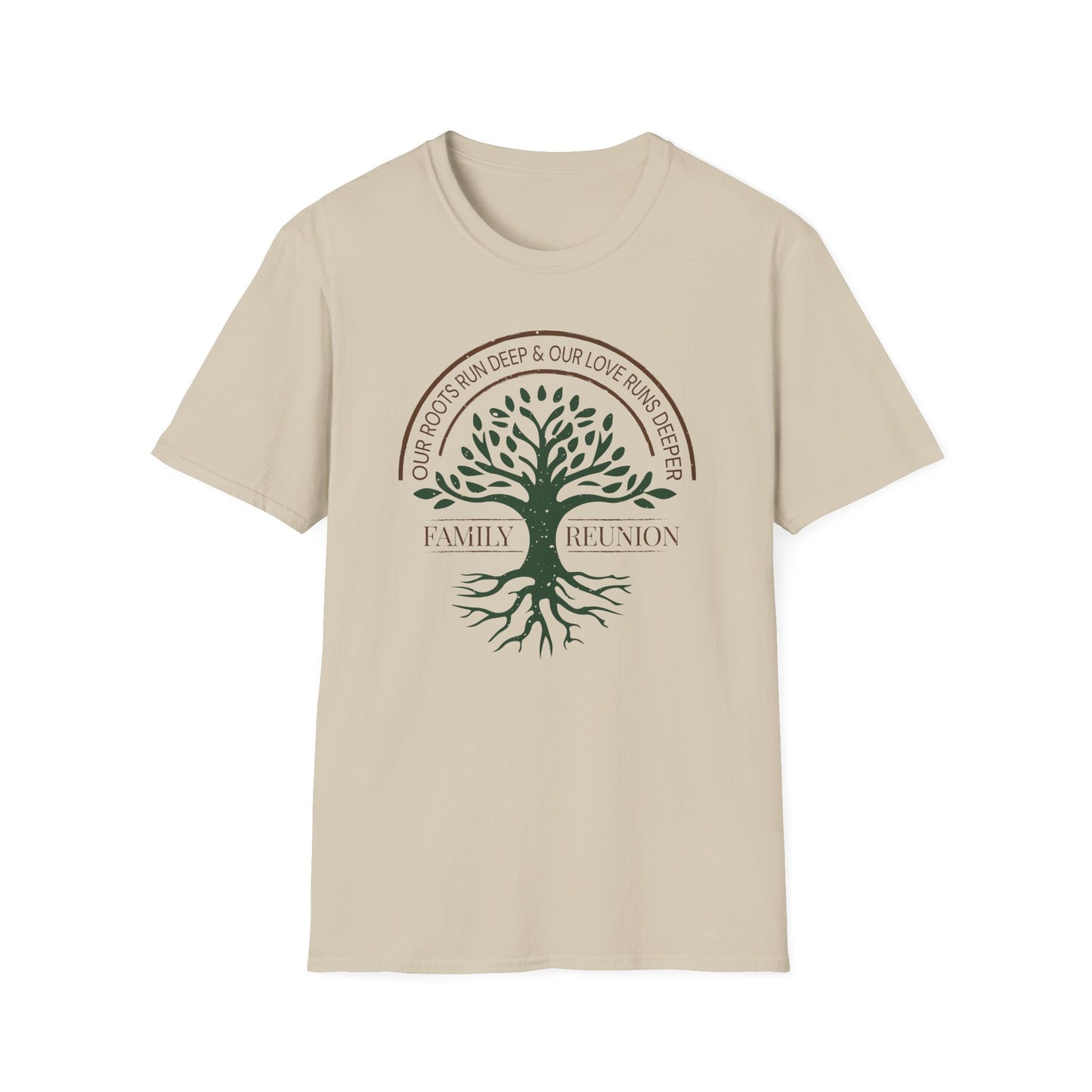 Family Reunion Unisex T-Shirt with Our Roots Design