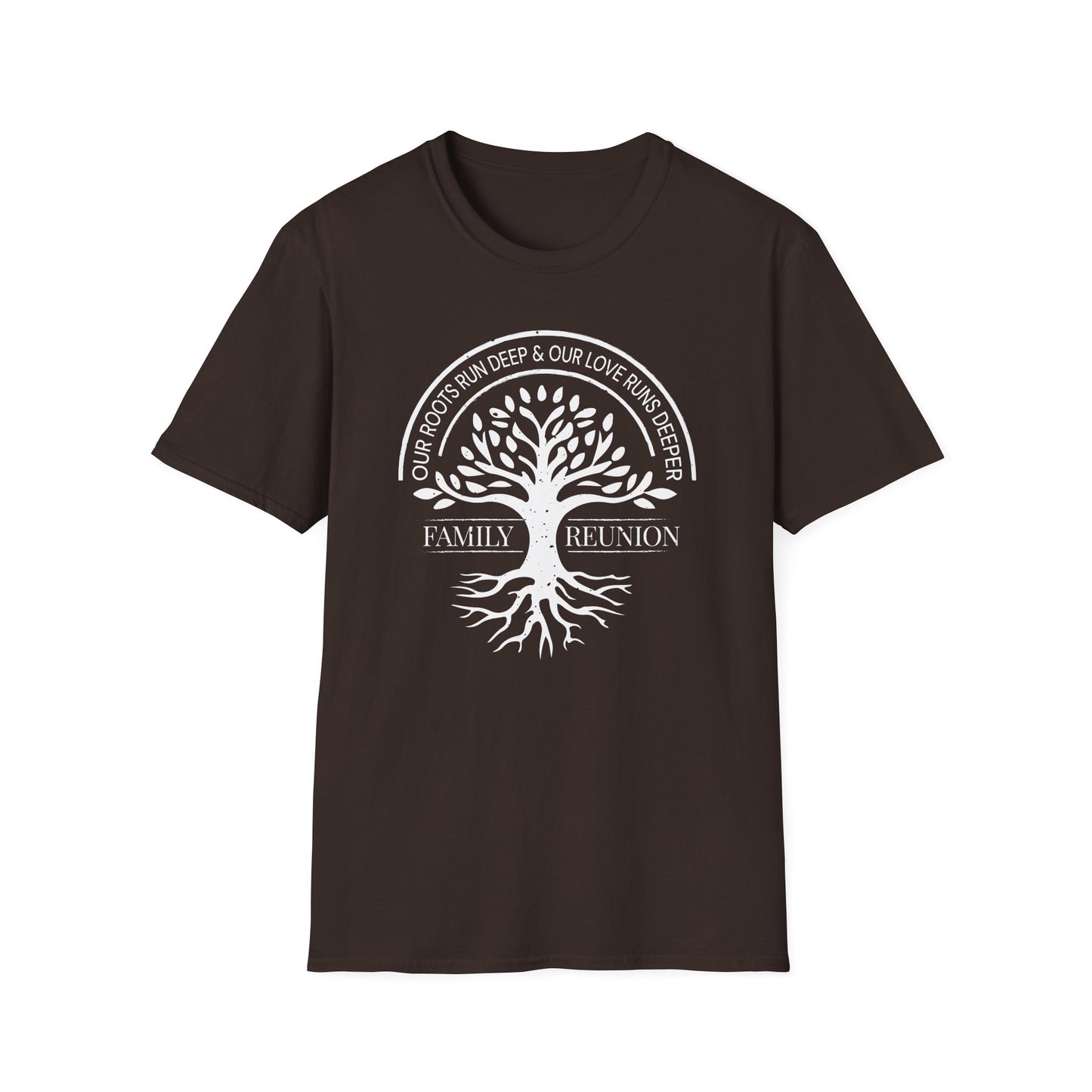 Family Reunion Unisex T-Shirt with Our Roots Design