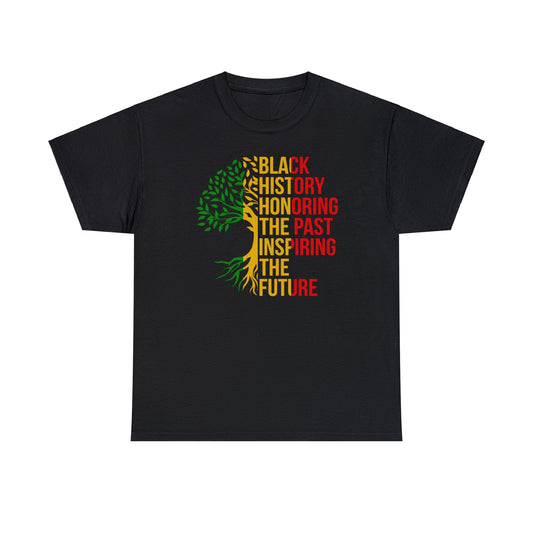 Black History Graphic Front and Back Unisex Heavy Cotton Tee