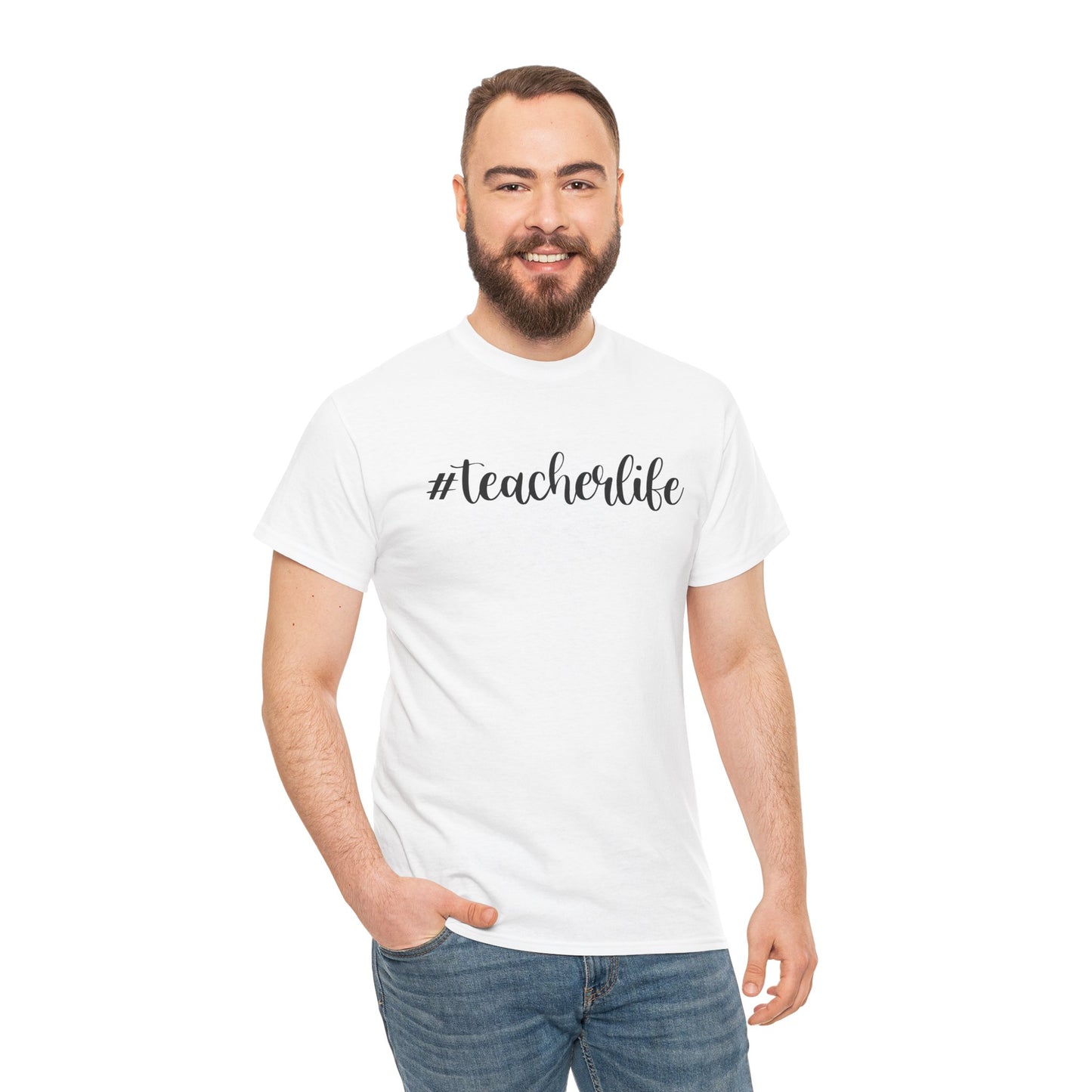 #teacherlife Unisex Heavy Cotton Tee