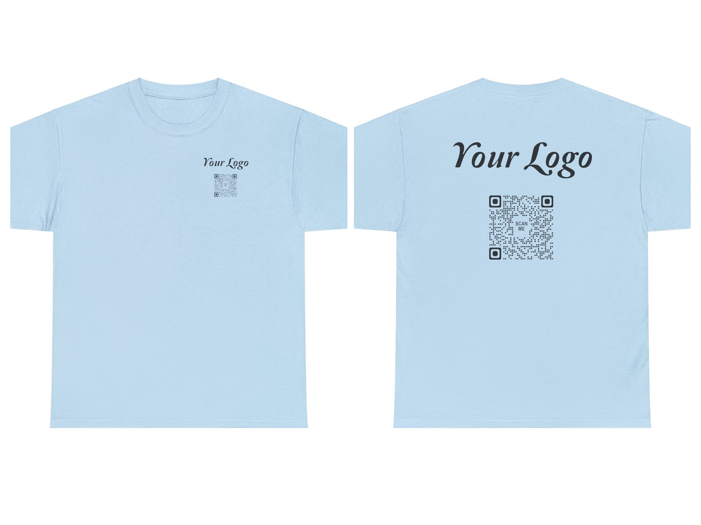 QR Code Tees Front & Back