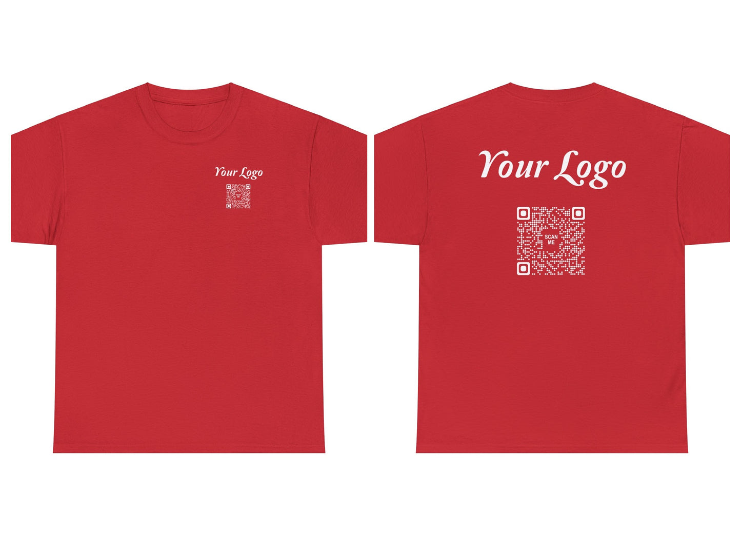 QR Code Tees Front & Back