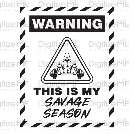 Men's Savage Season DTF Transfer Graphic