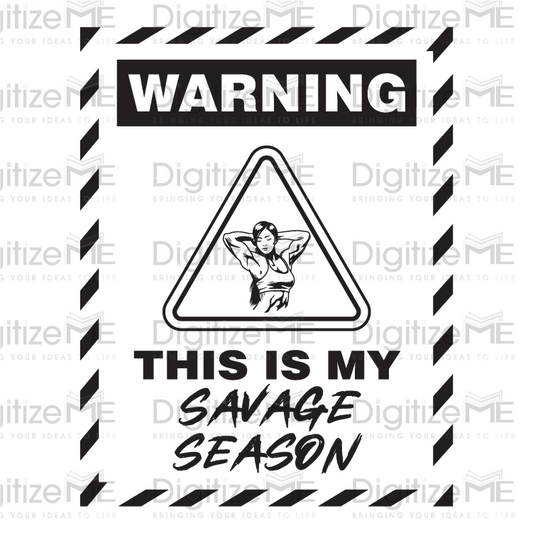 Women's Savage Season DTF Transfer Graphic
