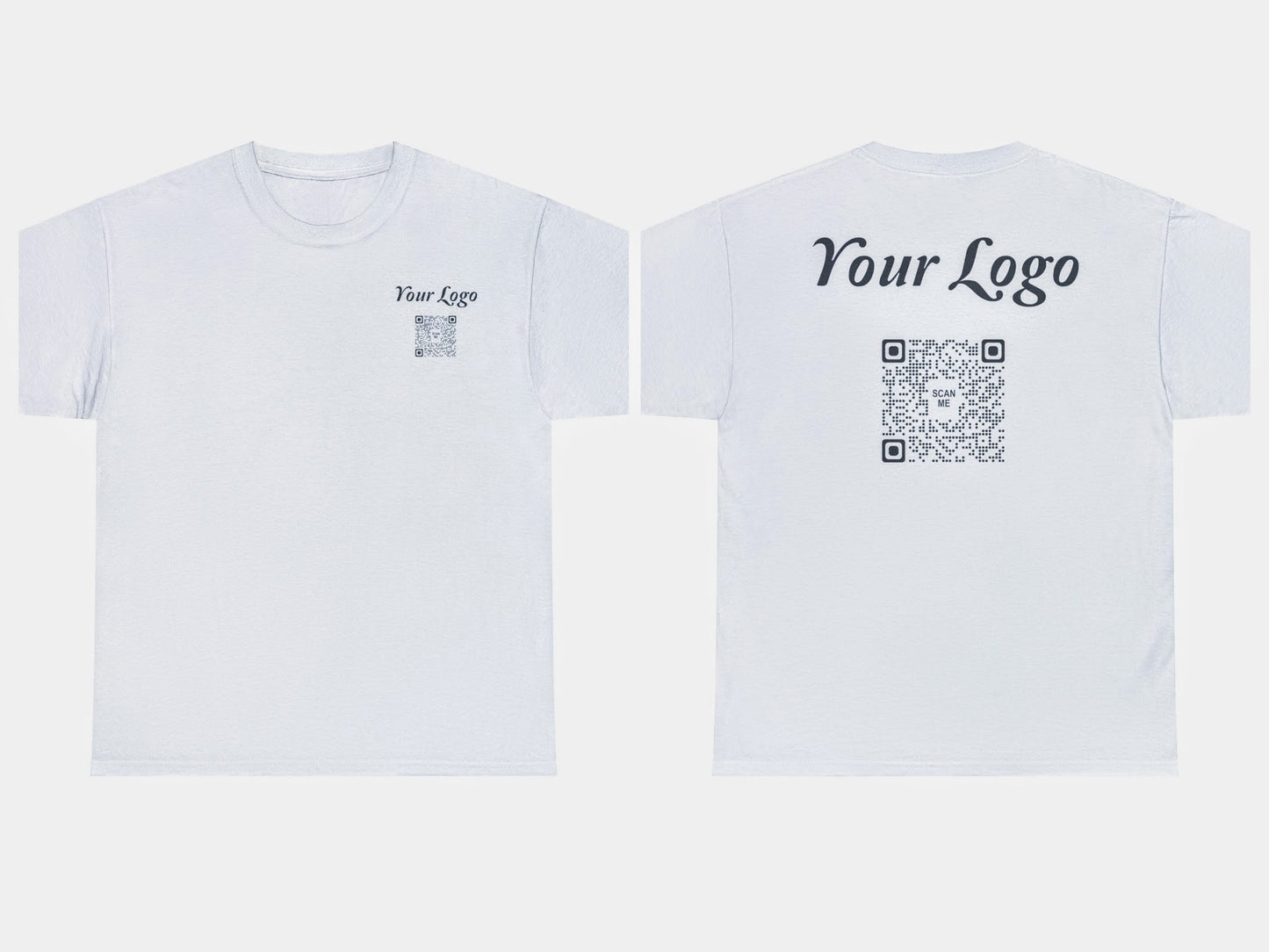 QR Code Tees Front & Back