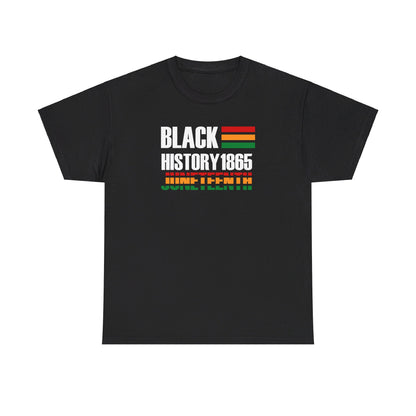 Black History Juneteenth 1865 Unisex Heavy Cotton Tee