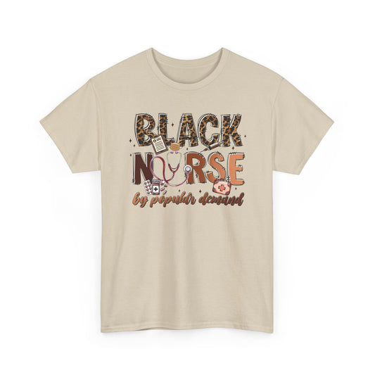 Black Nurse T-Shirt — Nursing Gift Tee for Nurses