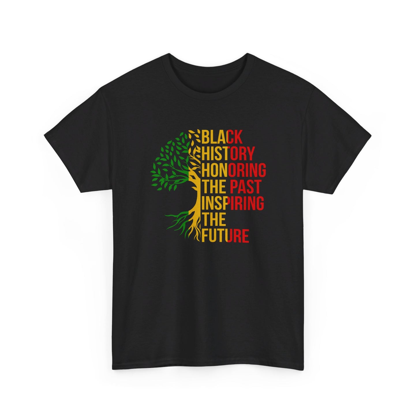 Black History Graphic Front and Back Unisex Heavy Cotton Tee