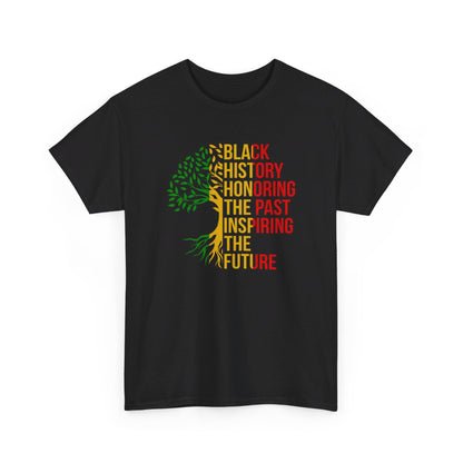 Black History Graphic Front and Back Unisex Heavy Cotton Tee