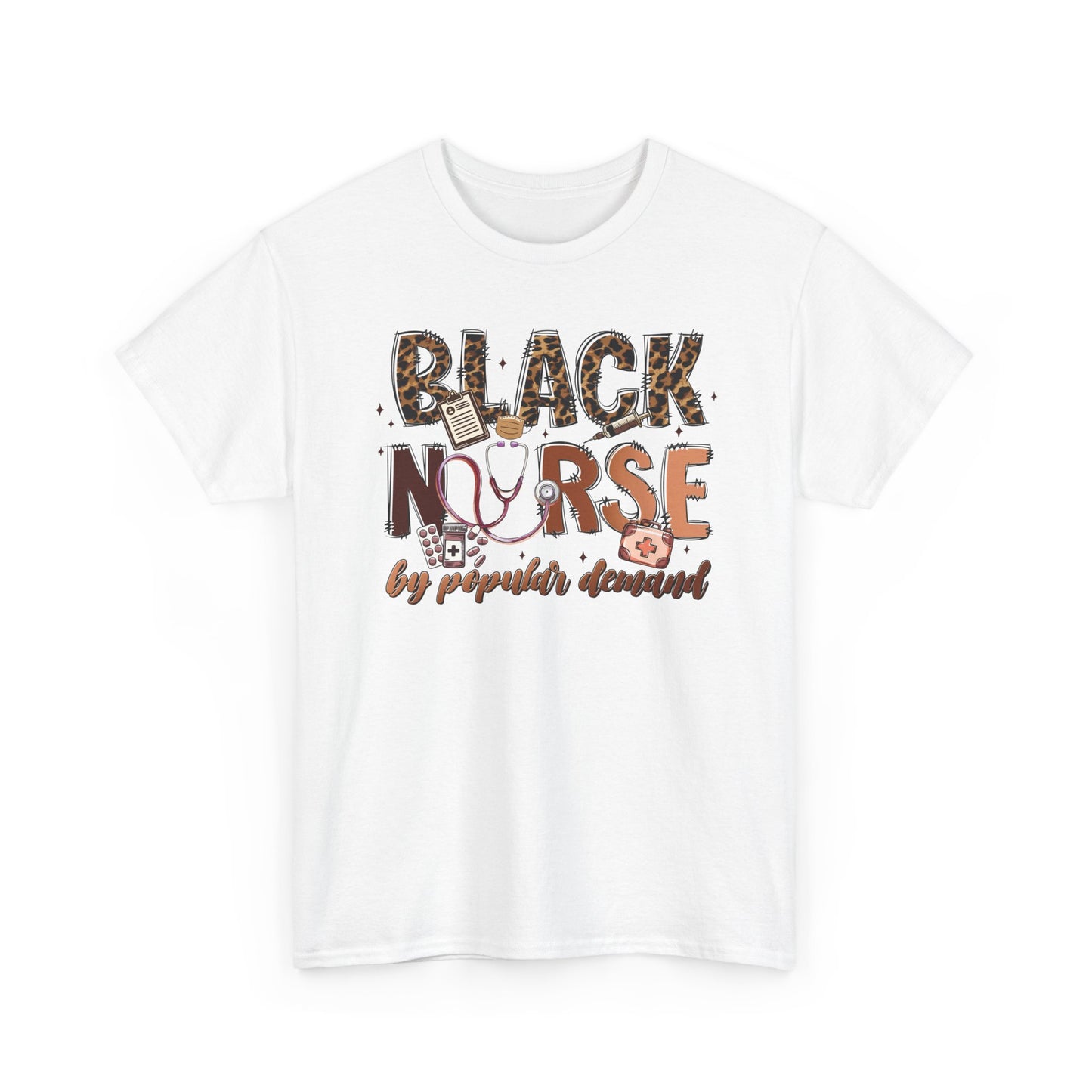 Black Nurse T-Shirt — Nursing Gift Tee for Nurses
