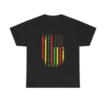 Juneteenth Flag Unisex Heavy Cotton Tee