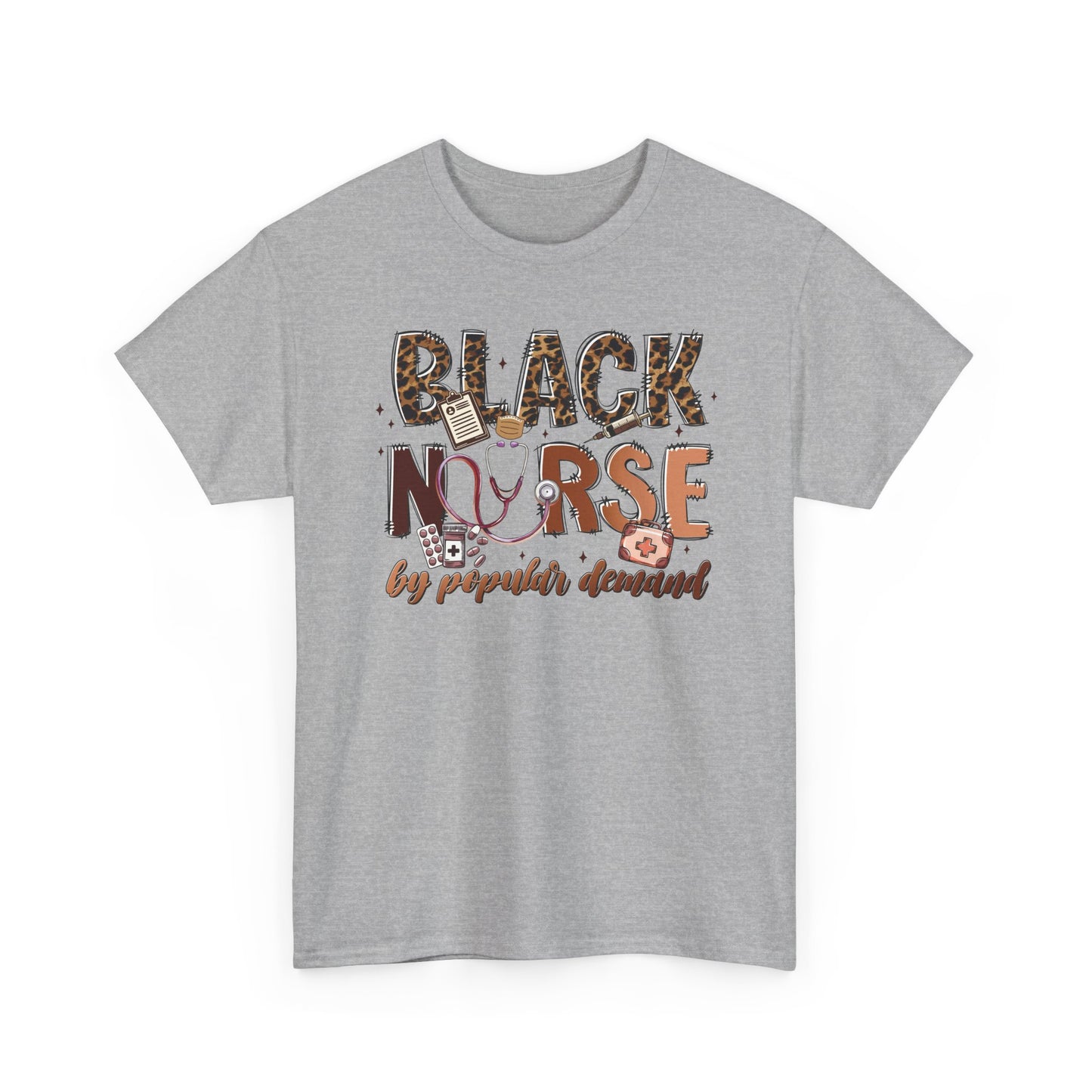 Black Nurse T-Shirt — Nursing Gift Tee for Nurses