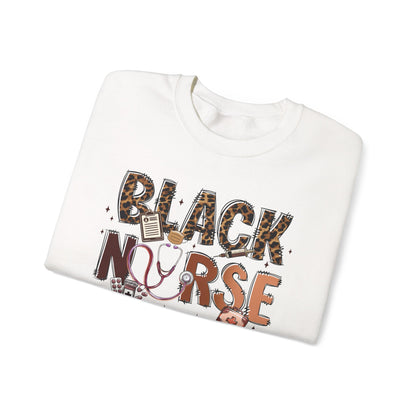Black Nurse Sweatshirt — Nursing Gift Tee for Nurses