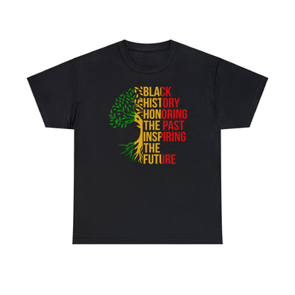 Black History Honoring The Past and Inspiring The Future, Red Green and Gold, DTF Transfer Print