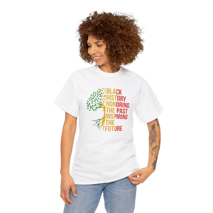 Black History Graphic Front and Back Unisex Heavy Cotton Tee