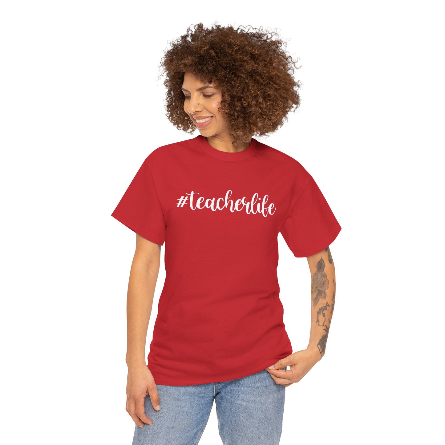 #teacherlife Unisex Heavy Cotton Tee