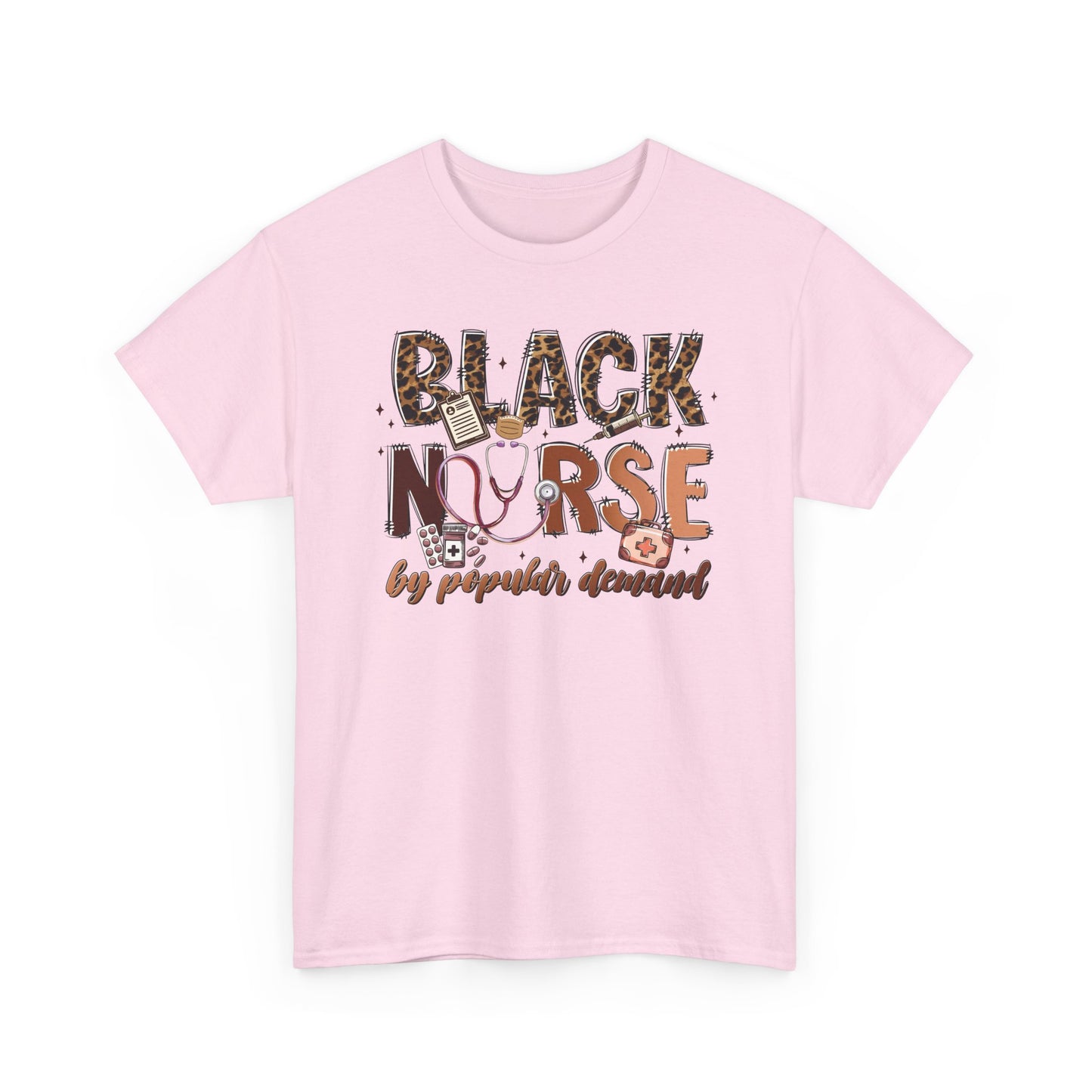 Black Nurse T-Shirt — Nursing Gift Tee for Nurses