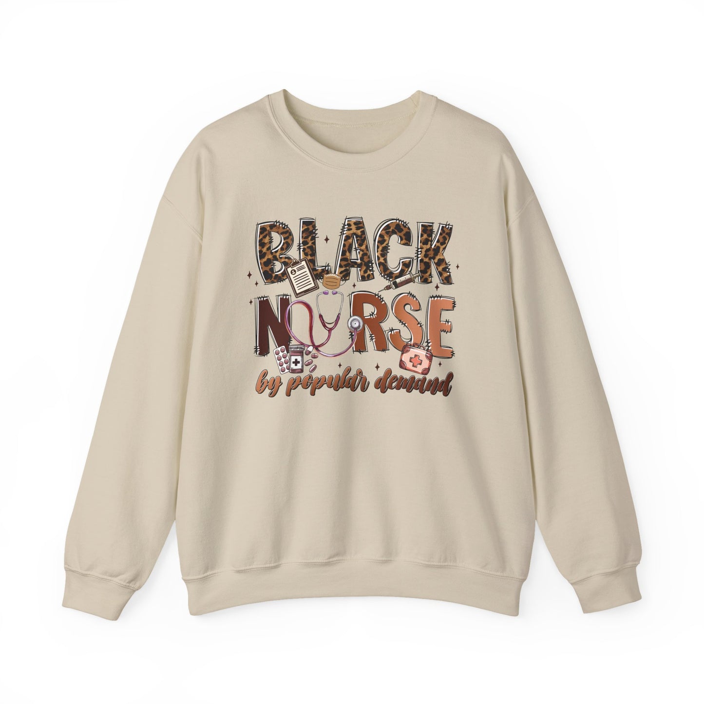 Black Nurse Sweatshirt — Nursing Gift Tee for Nurses