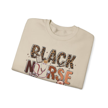 Black Nurse Sweatshirt — Nursing Gift Tee for Nurses