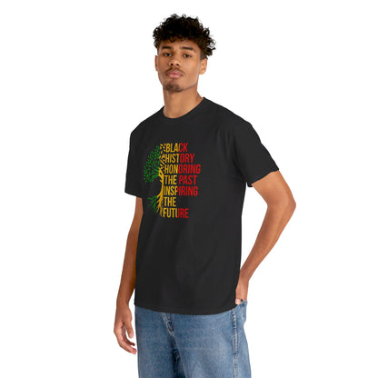 Black History Graphic Front and Back Unisex Heavy Cotton Tee