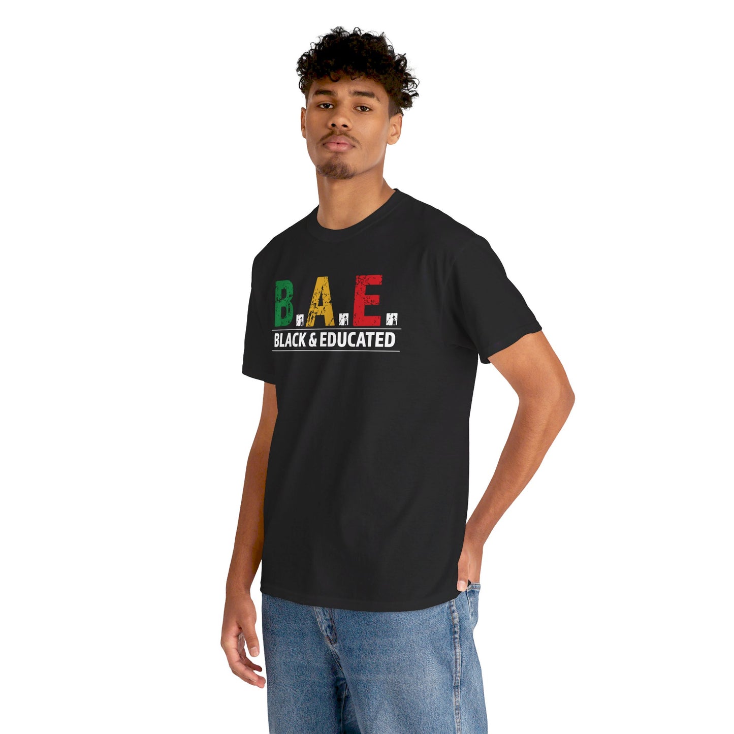 Black and Educated Unisex Heavy Cotton Tee