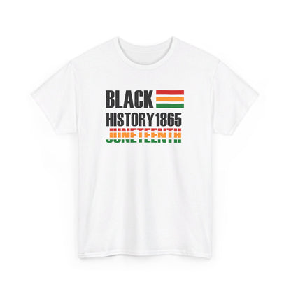 Black History Juneteenth 1865 Unisex Heavy Cotton Tee