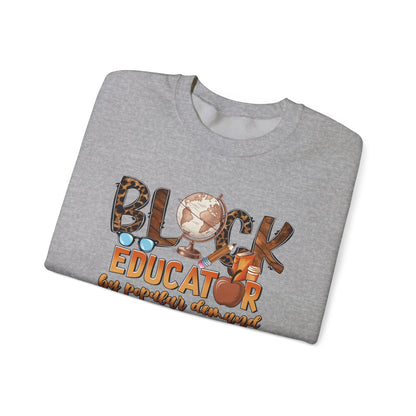By Popular Demand Educator Sweatshirt — Black Teacher Crewneck