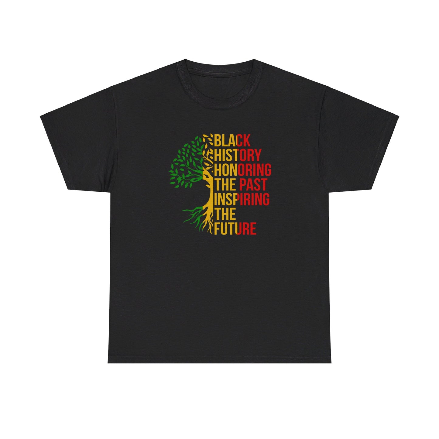 Black History Graphic Front and Back Unisex Heavy Cotton Tee