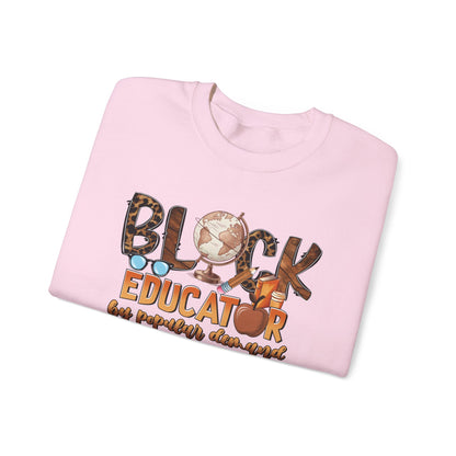 By Popular Demand Educator Sweatshirt — Black Teacher Crewneck