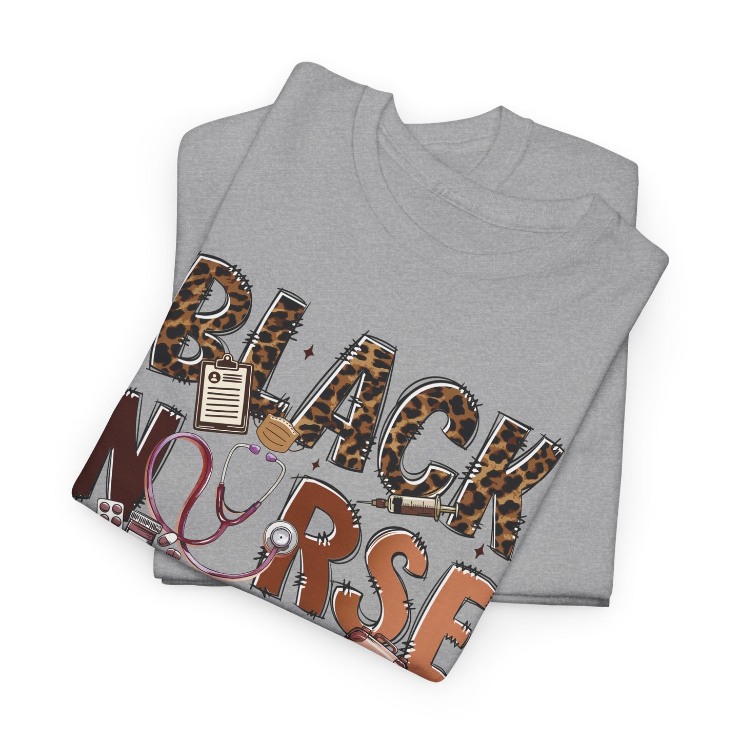 Black Nurse T-Shirt — Nursing Gift Tee for Nurses