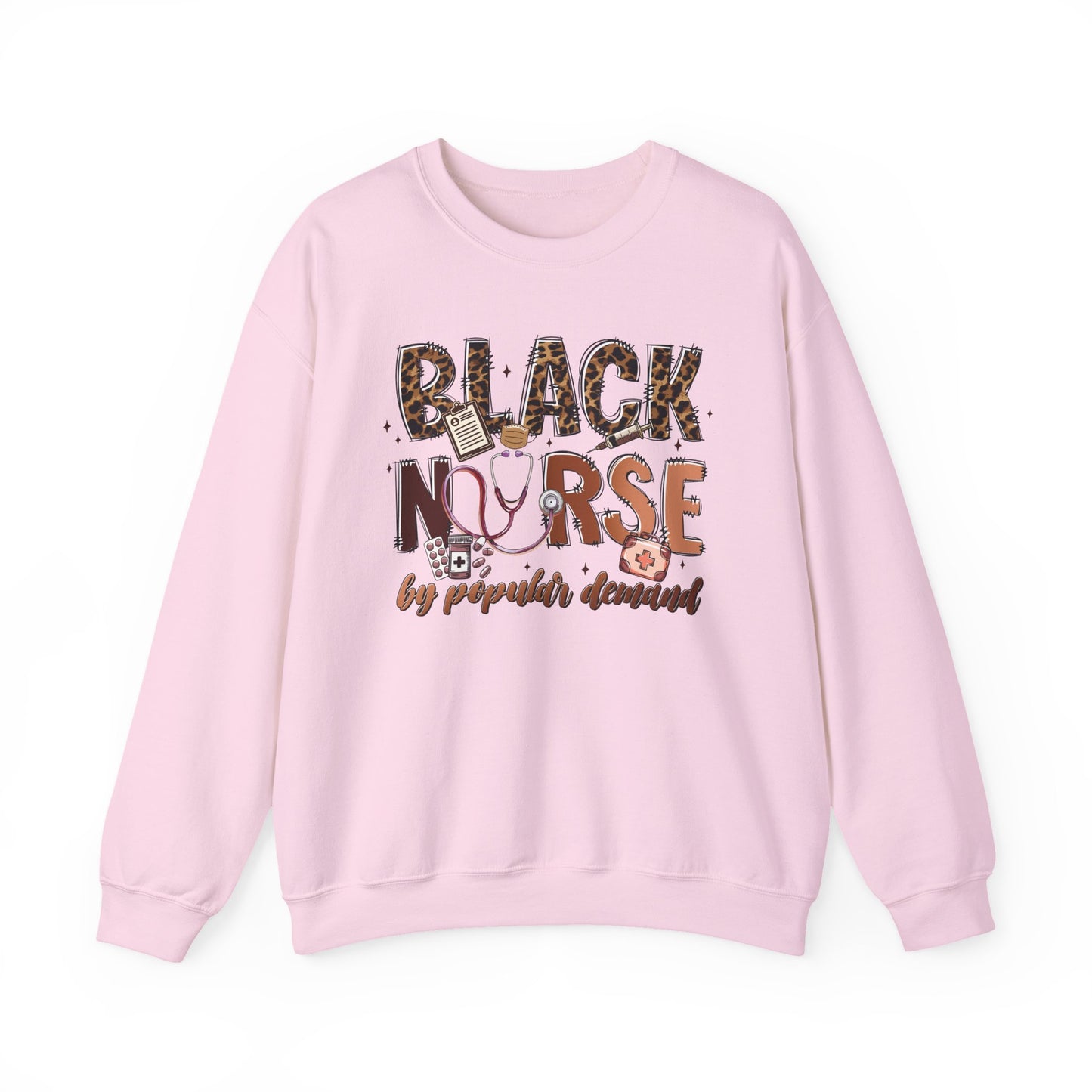 Black Nurse Sweatshirt — Nursing Gift Tee for Nurses