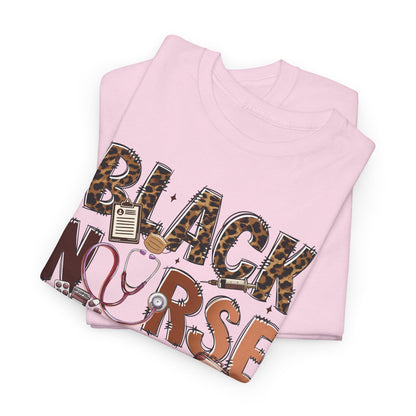 Black Nurse T-Shirt — Nursing Gift Tee for Nurses